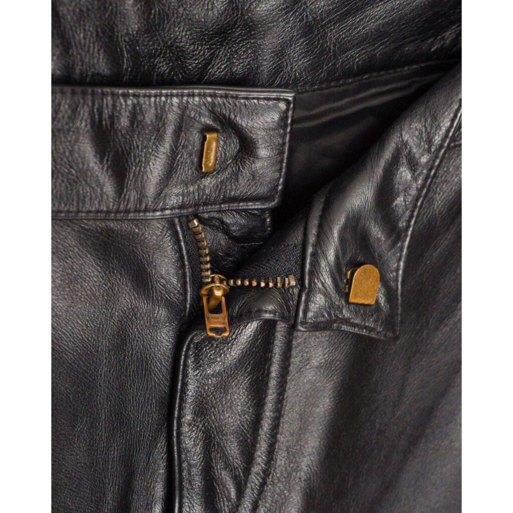 Vintage Levi’s Strauss Leather Black Bootcut Pants — photo 6