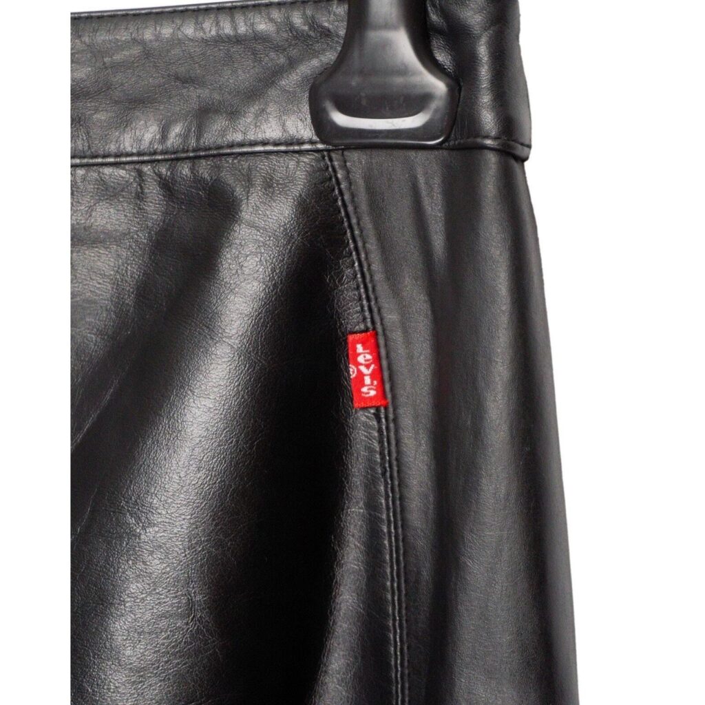 Vintage Levi’s Strauss Leather Black Bootcut Pants — photo 7