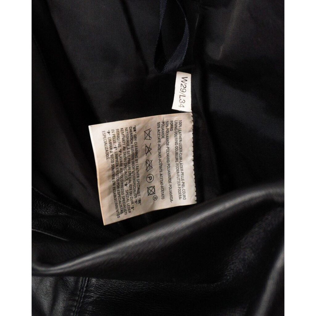 Vintage Levi’s Strauss Leather Black Bootcut Pants — photo 8