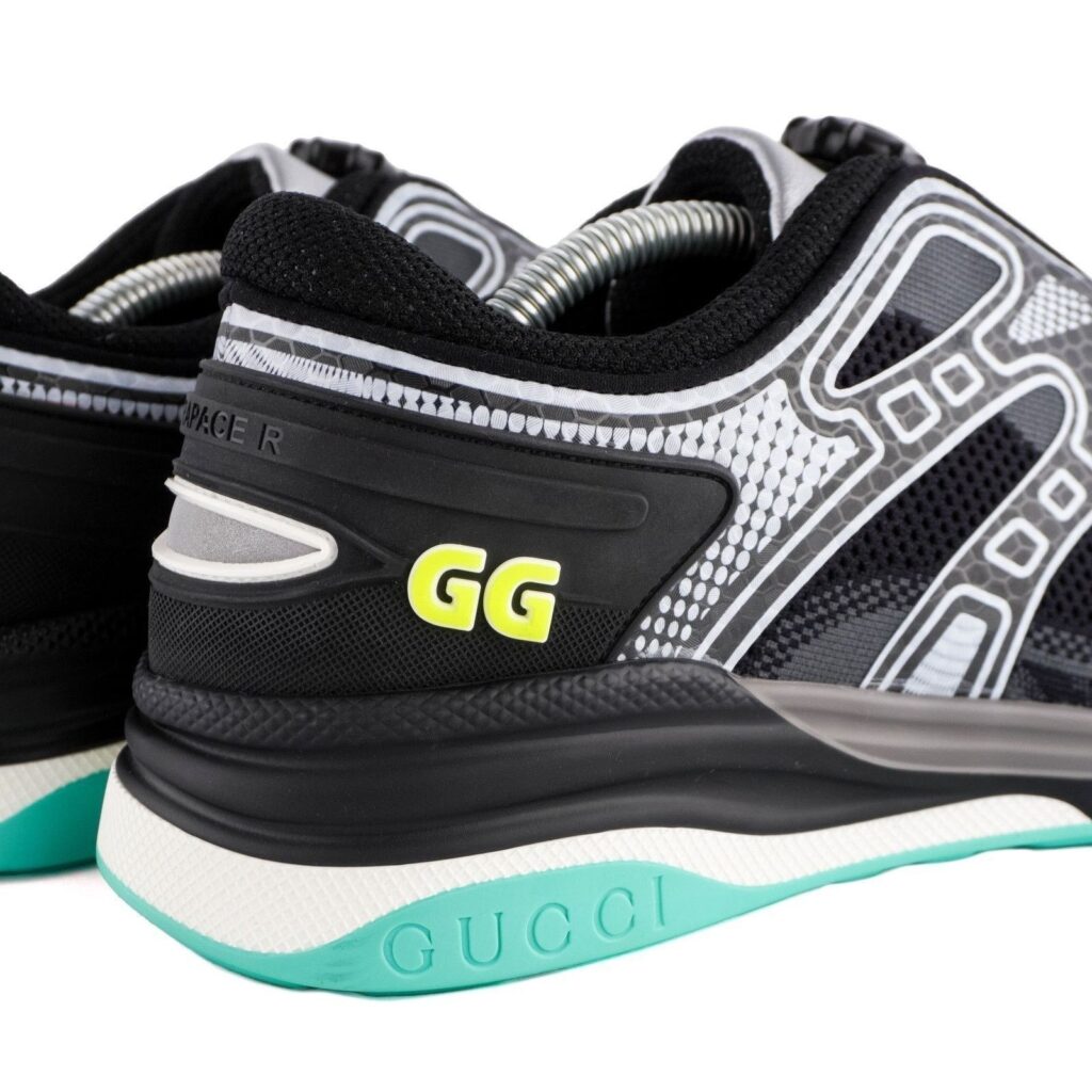 Gucci Ultrapace R GG Logo Mint Green Black Sport Sneakers — photo 9