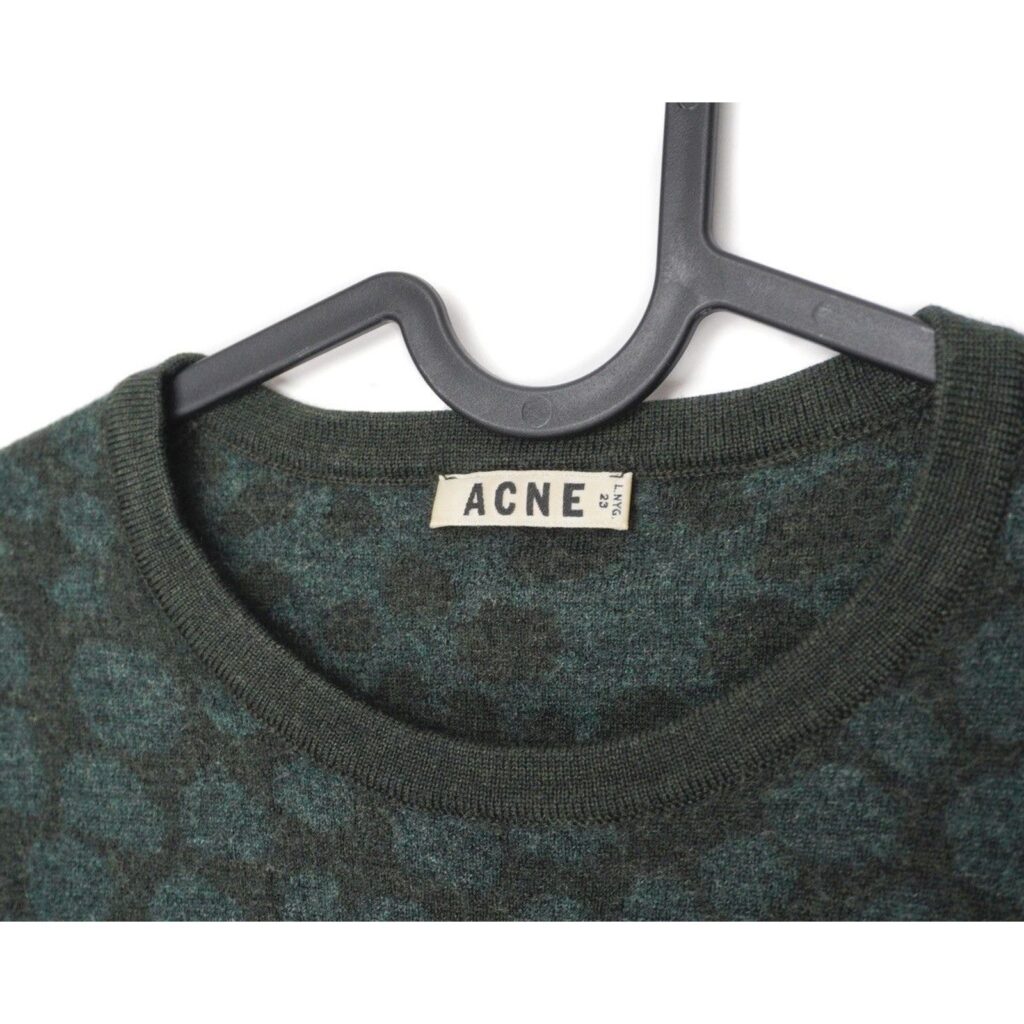 Acne Studios Clissold Printed Multicolor Lana Wool Sweater — photo 4