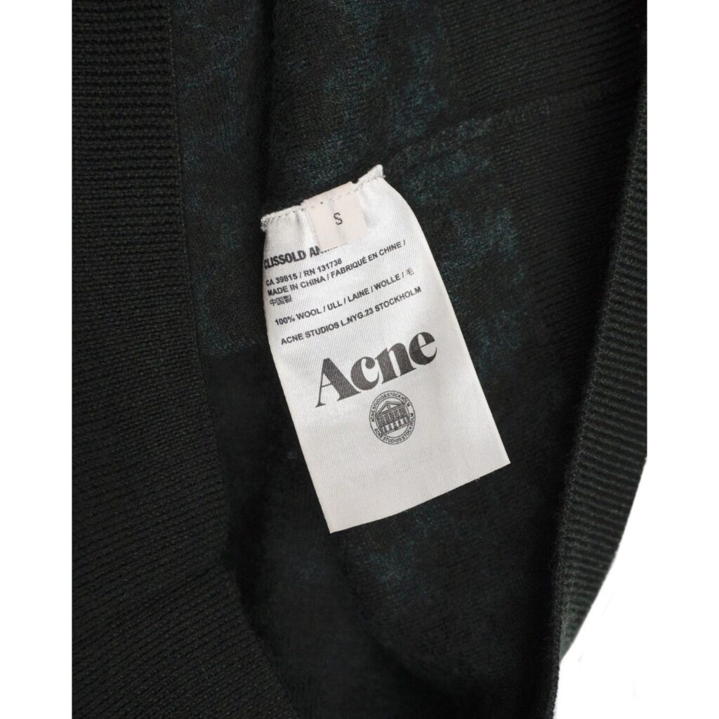 Acne Studios Clissold Printed Multicolor Lana Wool Sweater — photo 5