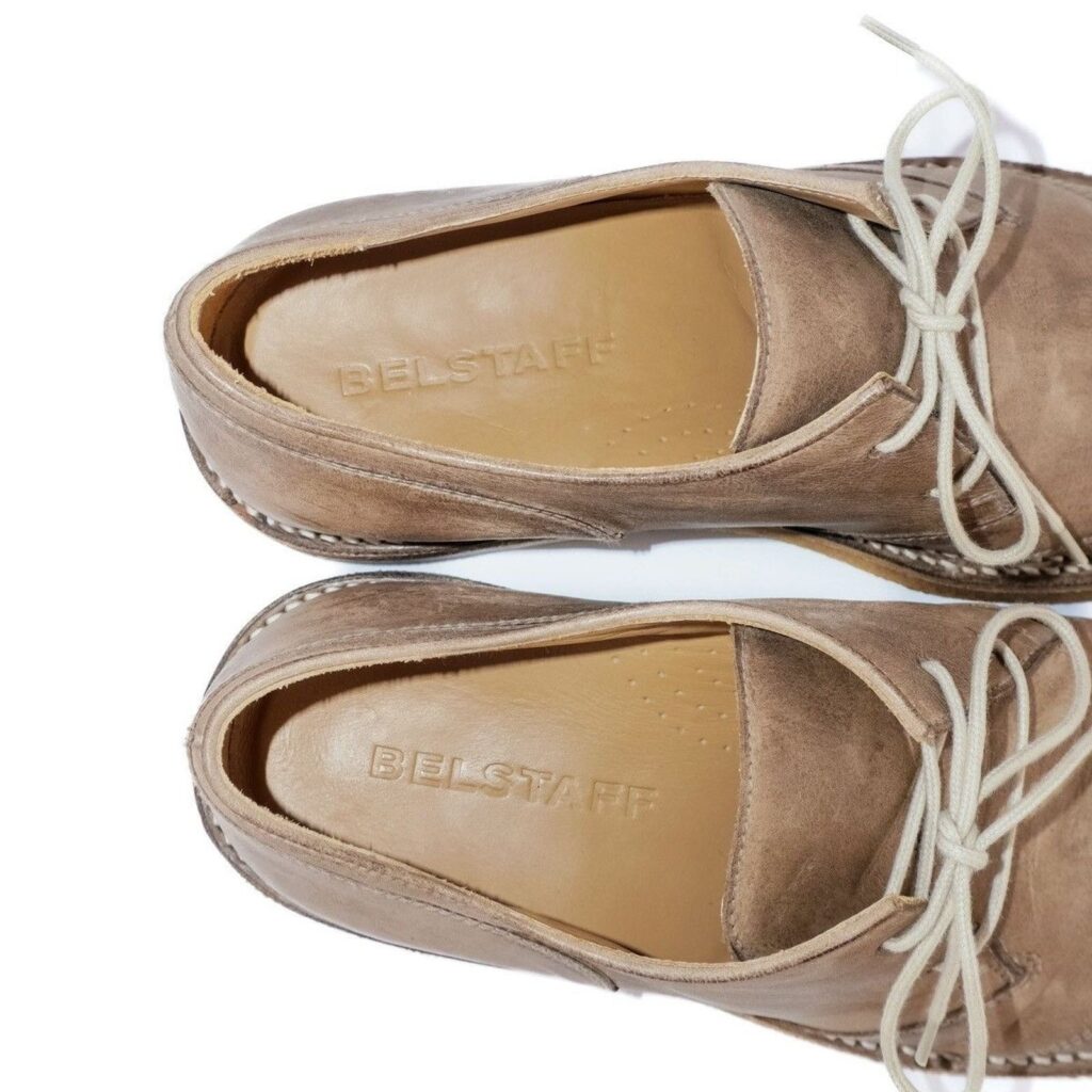 Belstaff Waxed Grain Buffalo Vero Cuoio Leather Shoes — photo 6