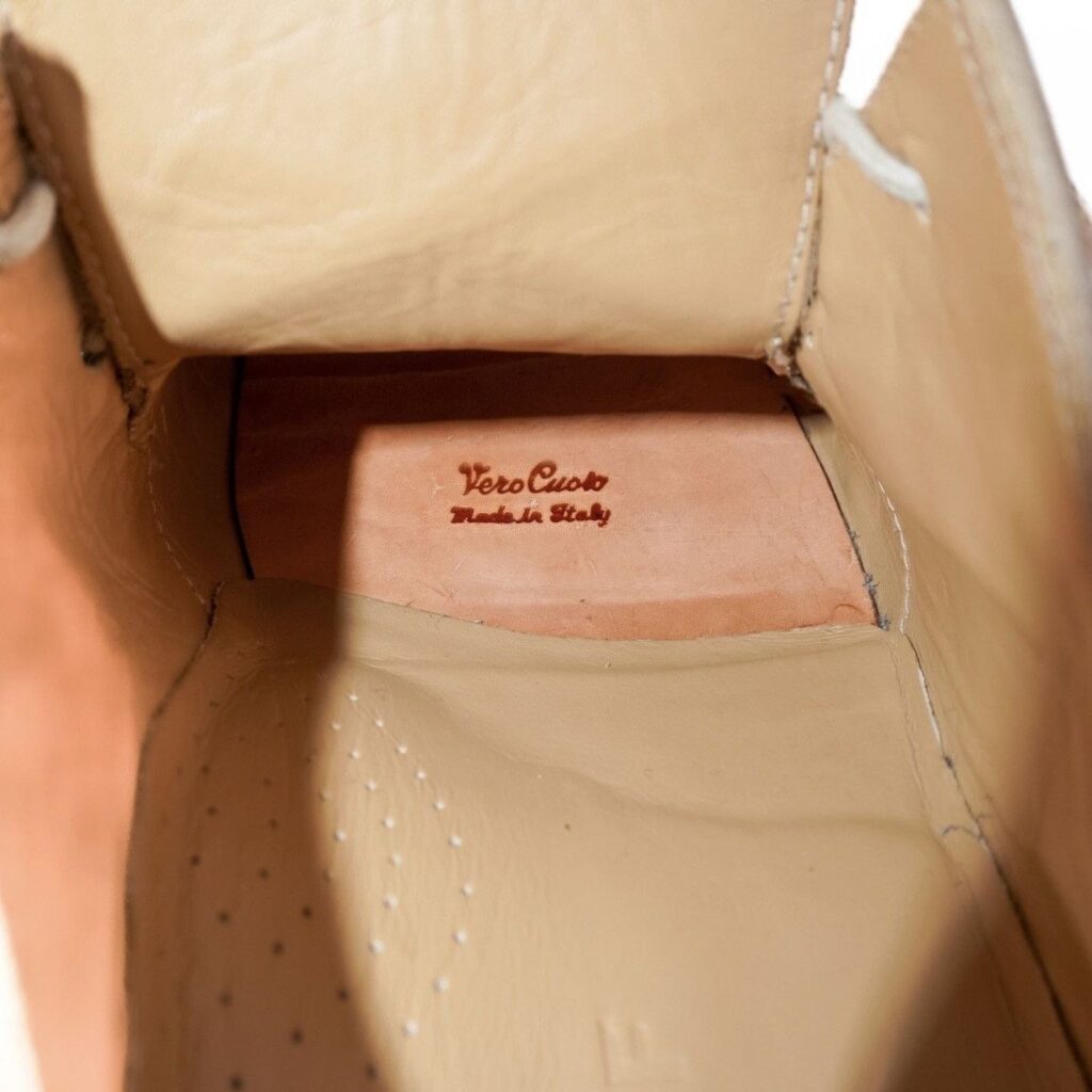 Belstaff Waxed Grain Buffalo Vero Cuoio Leather Shoes — photo 7