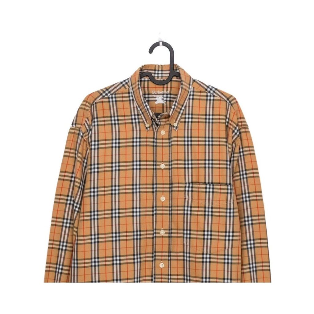 Vintage 90’s Burberrys Classic Check Monogram Pattern Shirt — photo 3