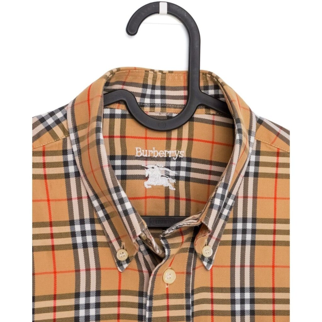 Vintage 90’s Burberrys Classic Check Monogram Pattern Shirt — photo 5