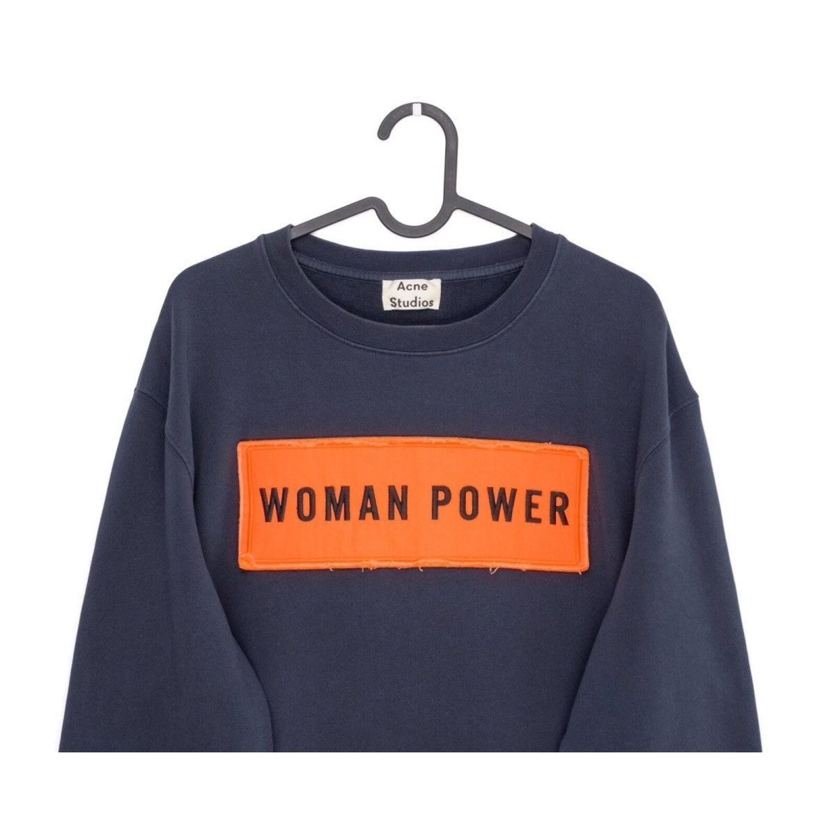 Acne Studios AW15 Woman Power Patch Blue Crew Sweatshirt — photo 2