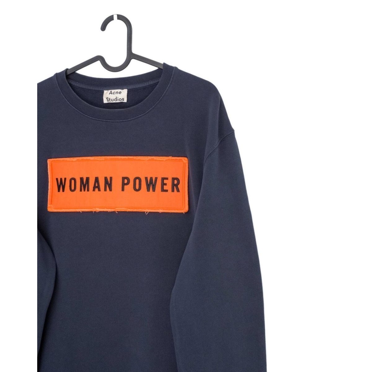 Acne Studios AW15 Woman Power Patch Blue Crew Sweatshirt — photo 3