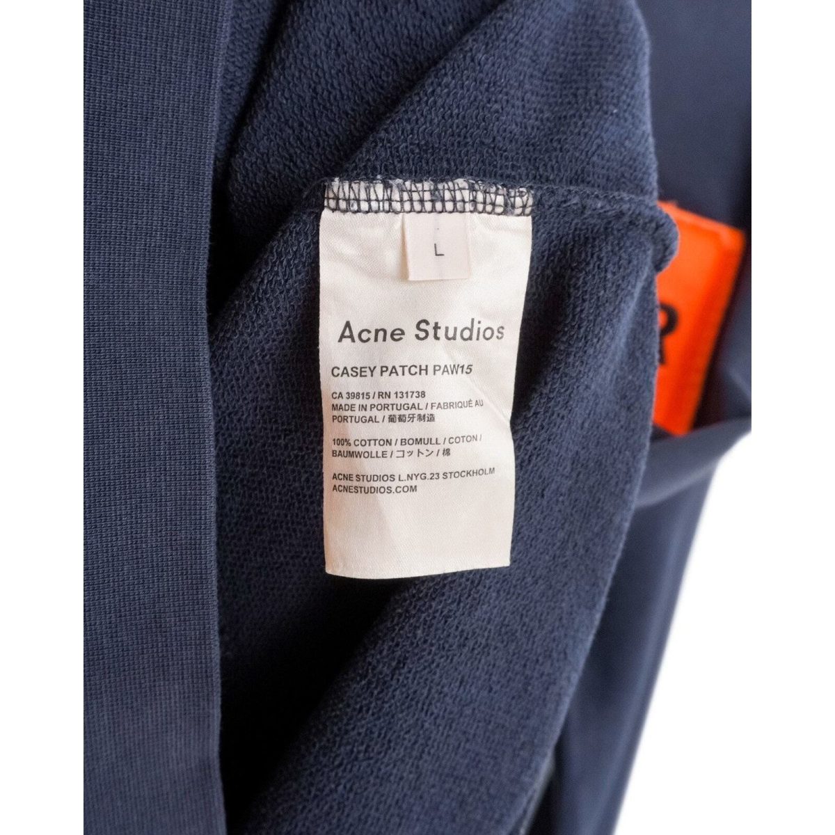 Acne Studios AW15 Woman Power Patch Blue Crew Sweatshirt — photo 6