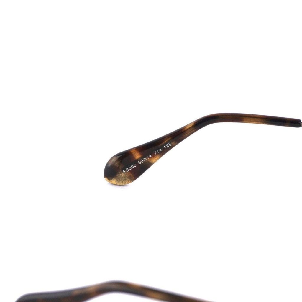 Vintage Fendi Signature Crystal Logo Gold Brown Sunglasses — photo 5