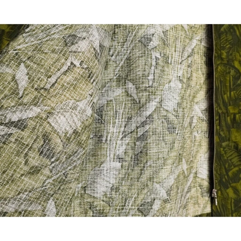 A.P.C. Harry Camouflage Print Green Ripstop Zip Jacket — photo 11
