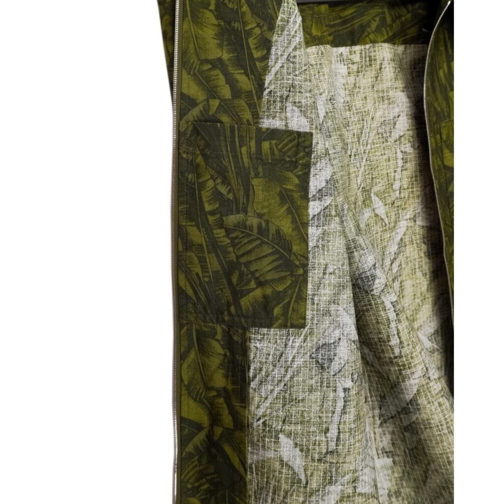 A.P.C. Harry Camouflage Print Green Ripstop Zip Jacket — photo 12