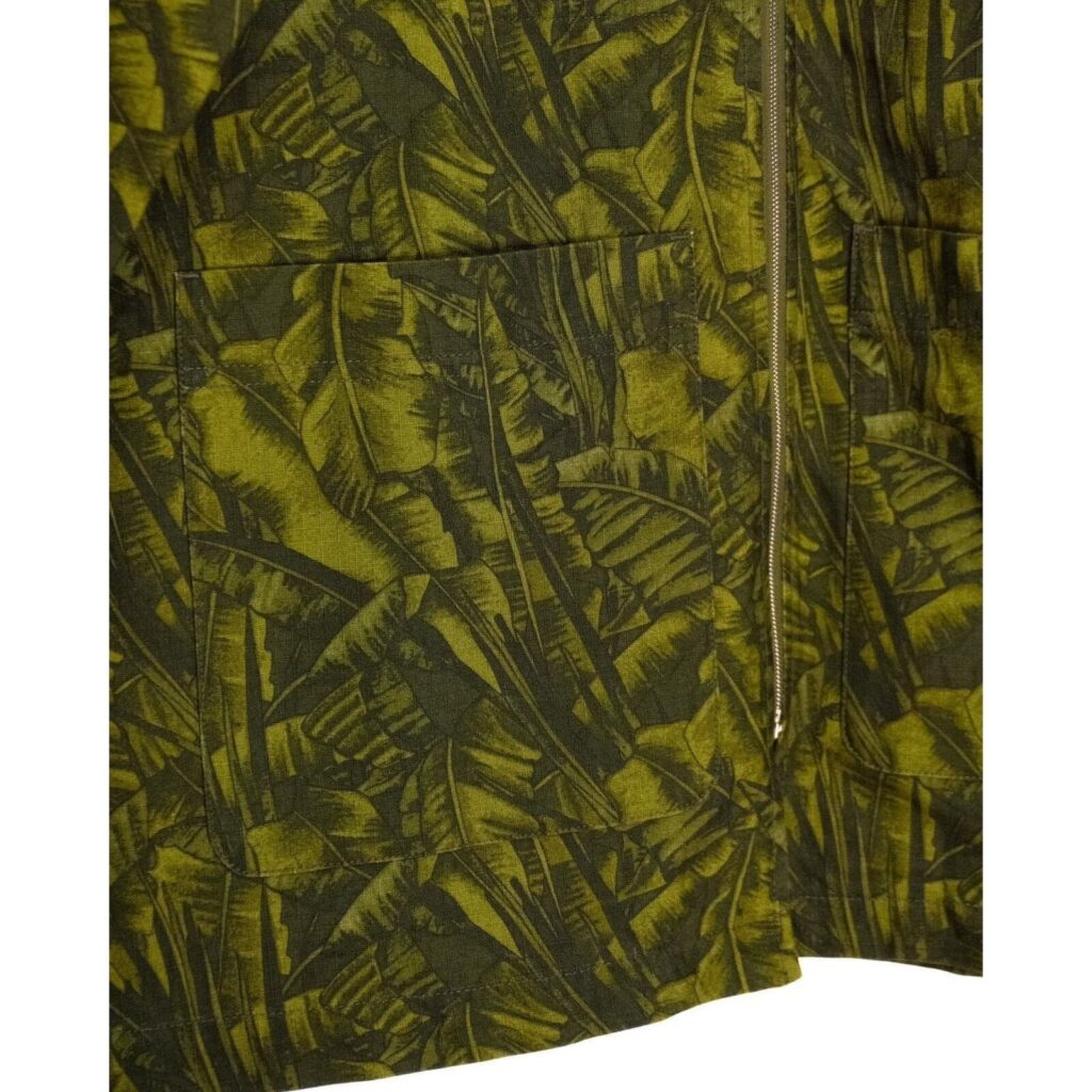 A.P.C. Harry Camouflage Print Green Ripstop Zip Jacket — photo 5