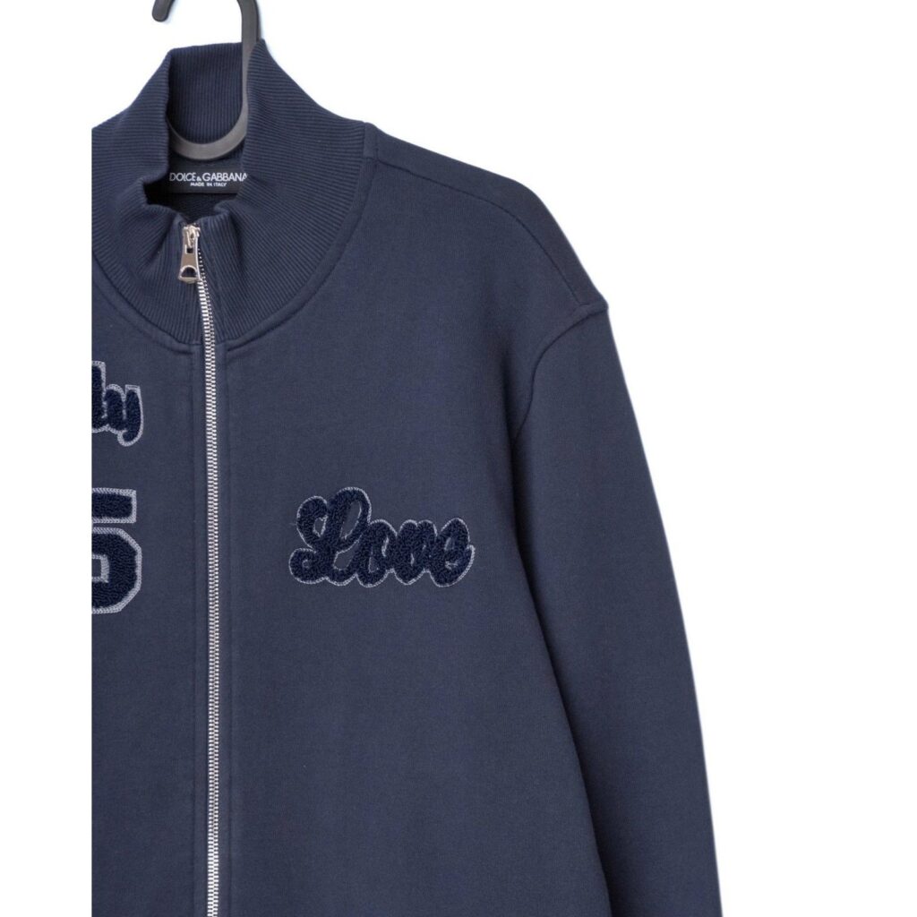 Dolce Gabbana DG Family Love Teddy Logo Zip Sweatshirt — photo 2
