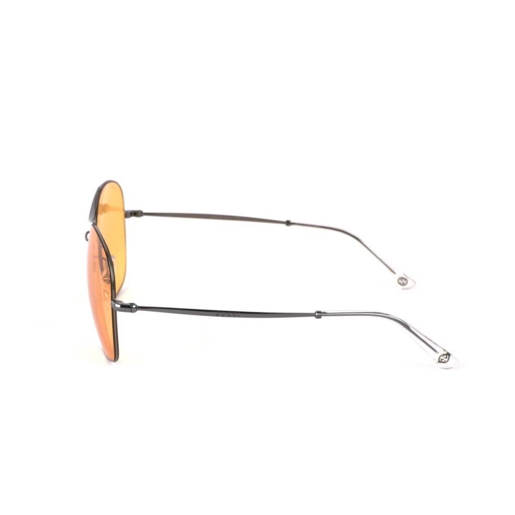 Gucci Silver Orange Round Mirrored Pilot Aviator Sunglasses — photo 3