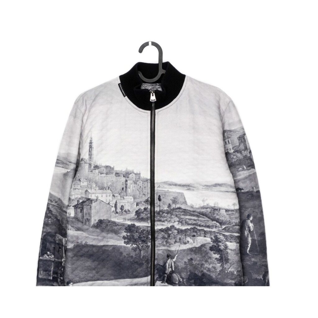 Rare Vintage Dolce Gabbana DG Logo Landscape Print Jacket — photo 2