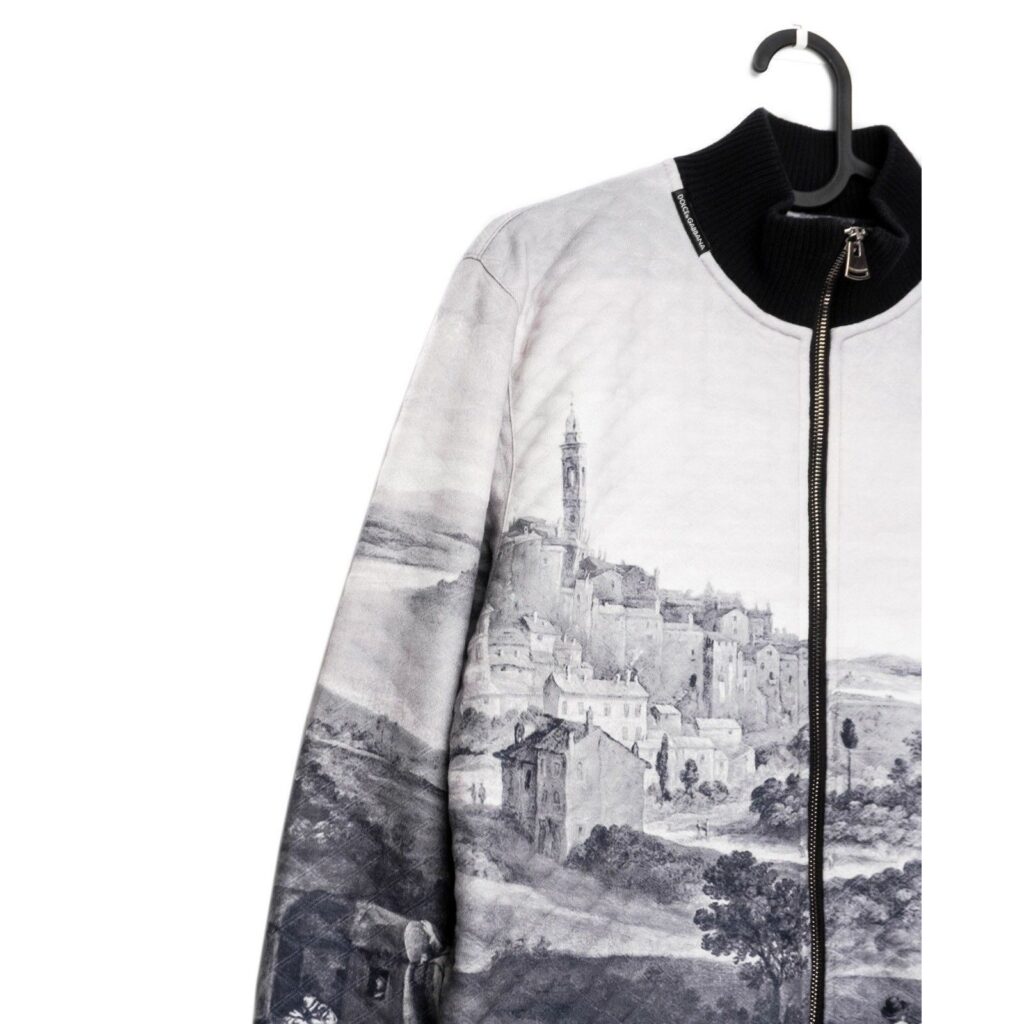 Rare Vintage Dolce Gabbana DG Logo Landscape Print Jacket — photo 3