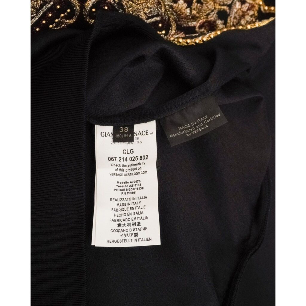 Versace Crystal Medusa Baroque Embroidered Logo Sweatshirt — photo 7