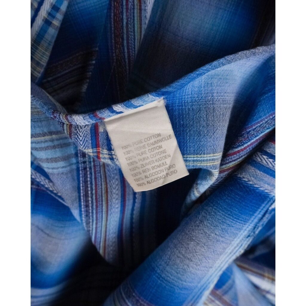 Vintage Burberry London Blue Logo Check Tartan Shirt — photo 8