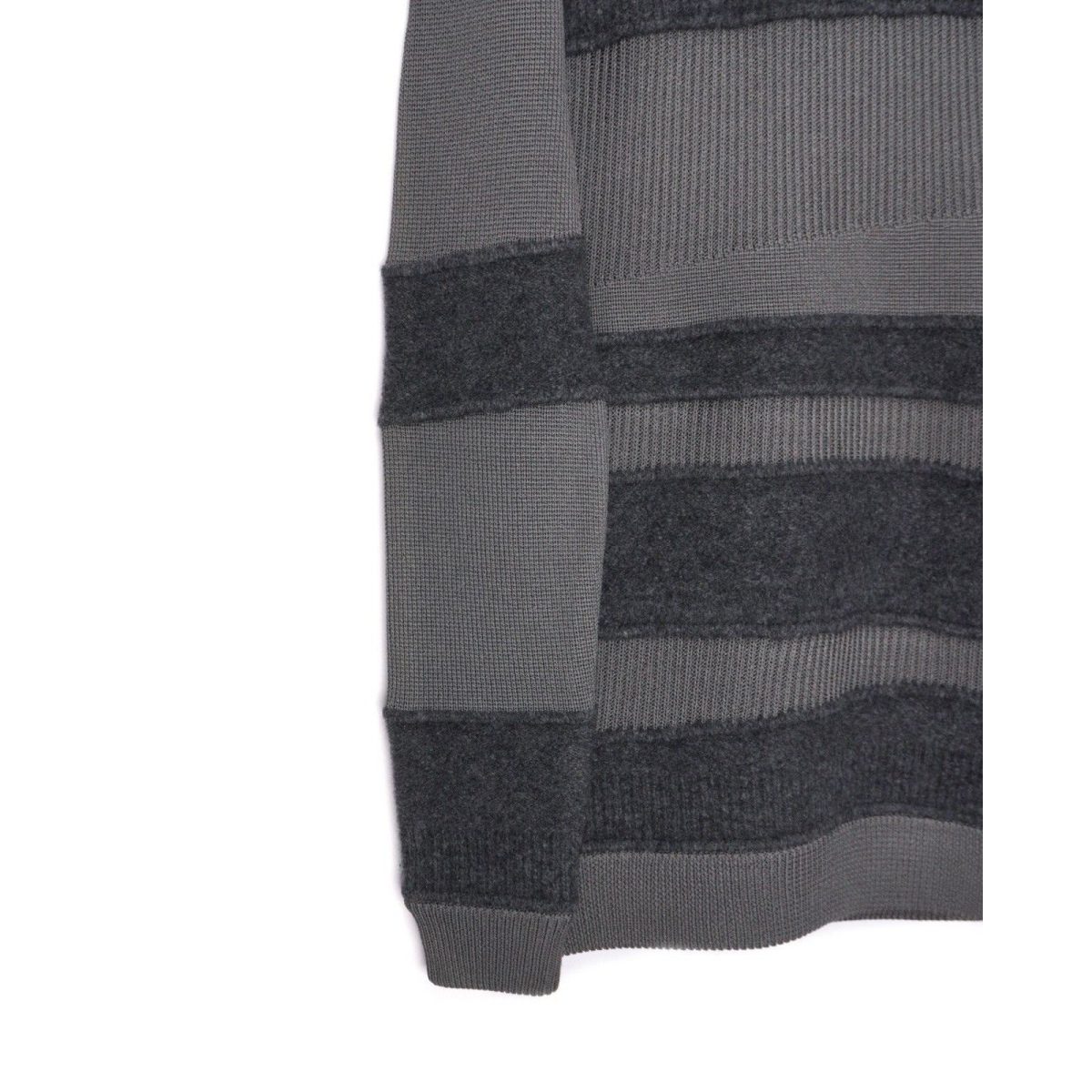 Vintage Helmut Lang Grey Knit Deconstructed Wool Sweater — photo 4