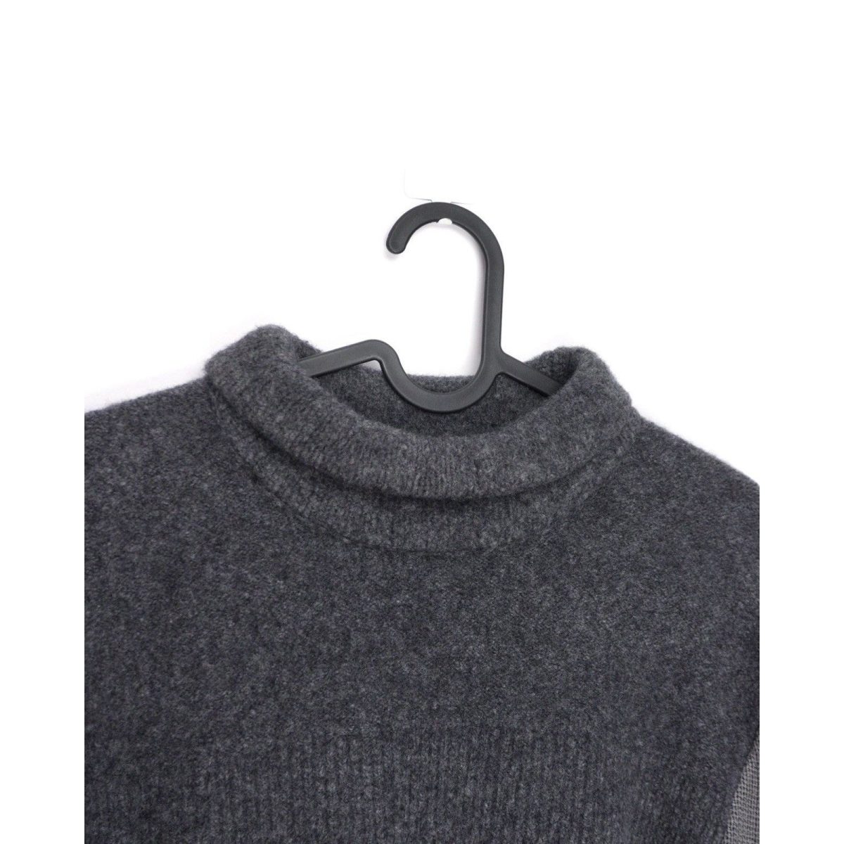 Vintage Helmut Lang Grey Knit Deconstructed Wool Sweater — photo 5