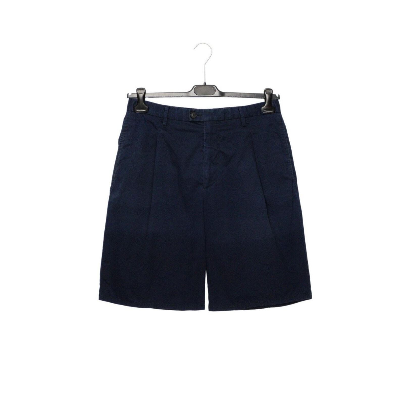Acne Studios Brooks SS14 Navy Blue Boxy Fit Chino Shorts