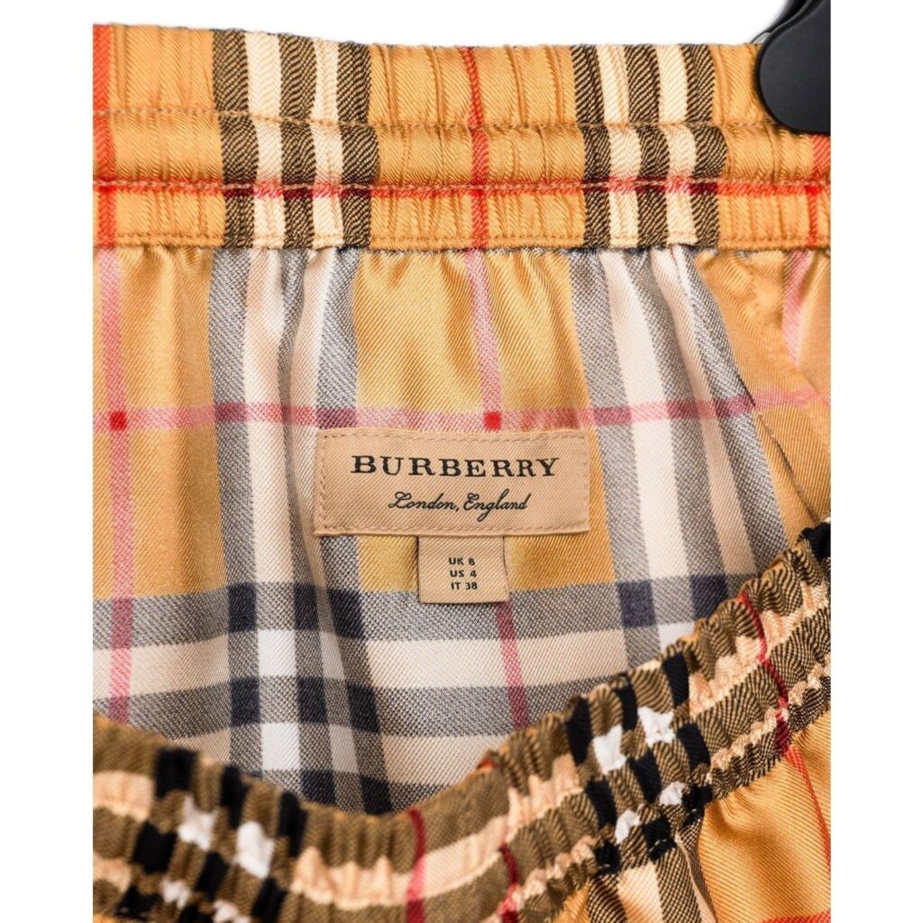 Burberry Beige Antique Scarf Print Yewbury Silk Jogger Pants — photo 13