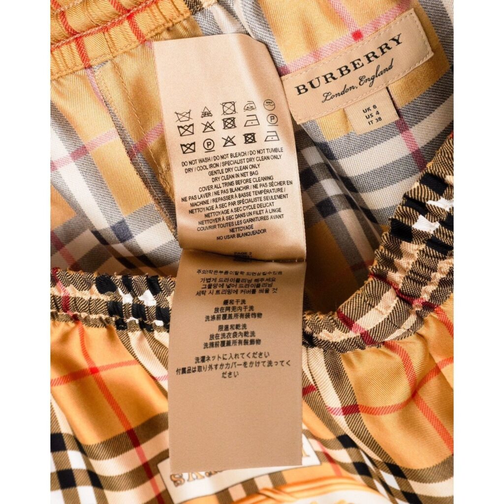 Burberry Beige Antique Scarf Print Yewbury Silk Jogger Pants — photo 15