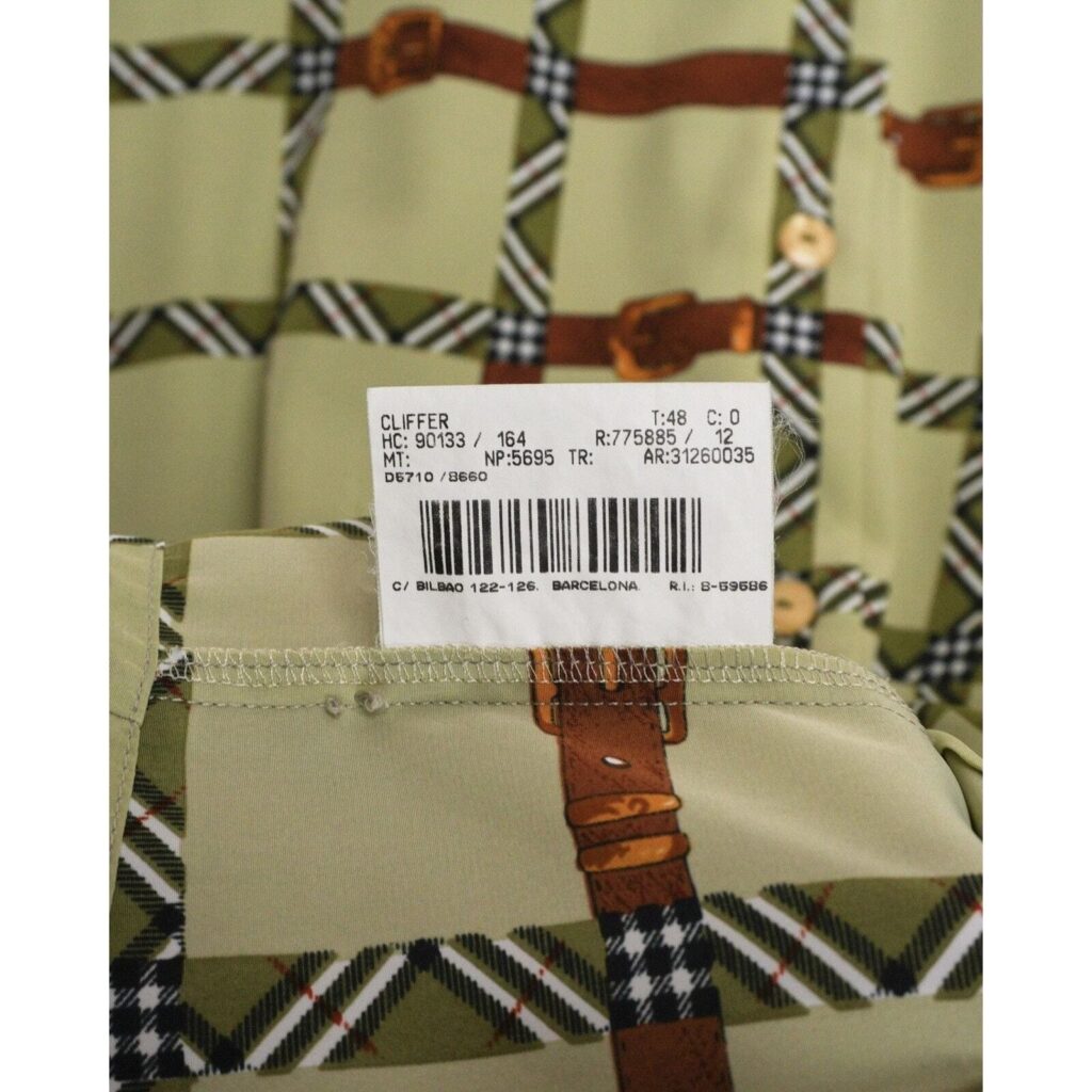 Burberrys of London Full Check Belt Print Silky Blouse Shirt — photo 6