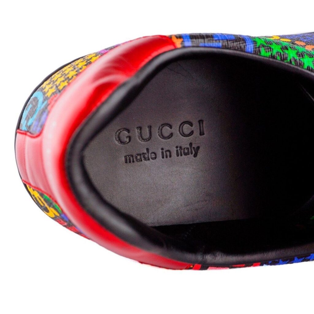 Gucci Ace Psychedelic GG Monogram Logo Leather Sneakers — photo 7