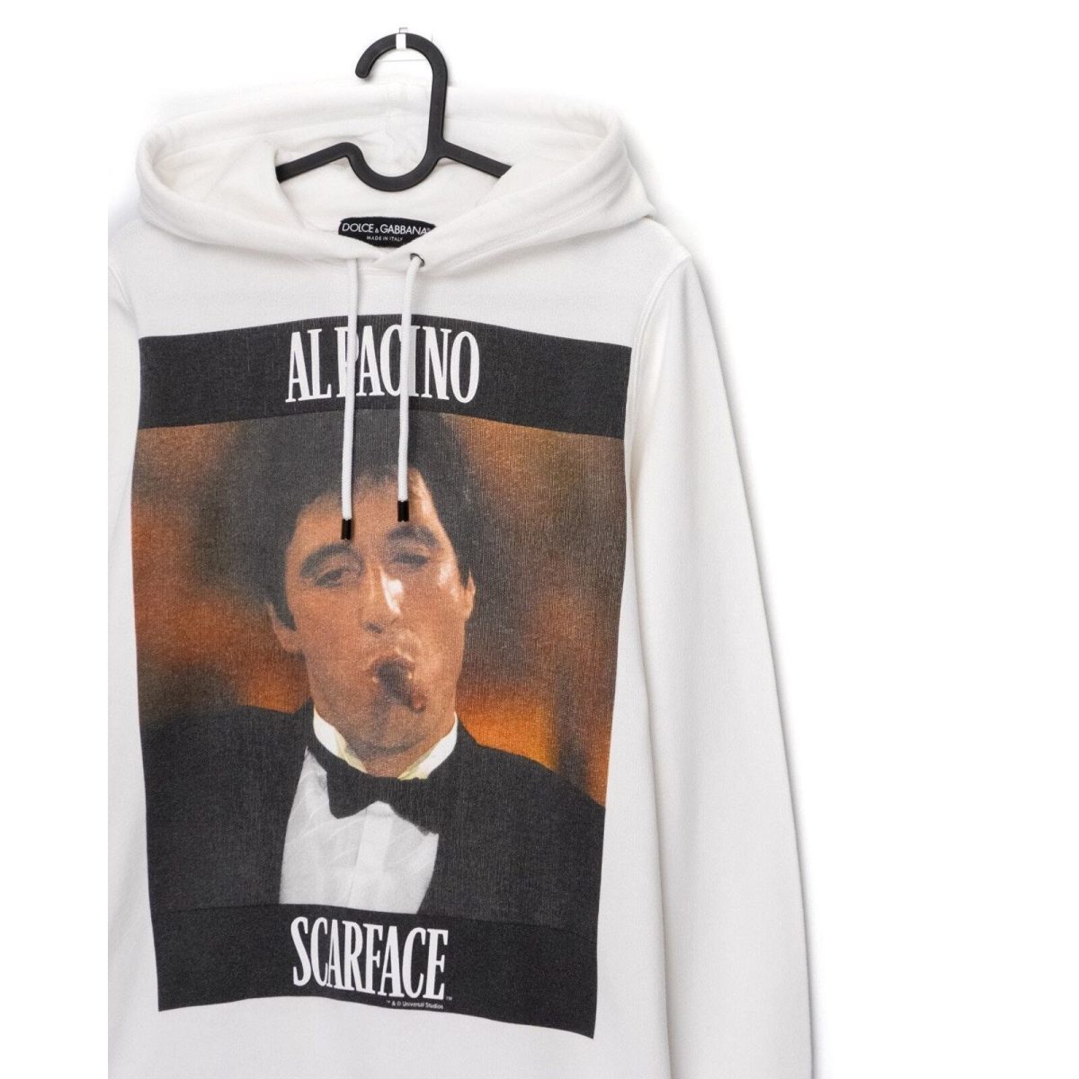 Vintage Dolce Gabbana AW09 Scarface White Sweatshirt Hoodie — photo 3