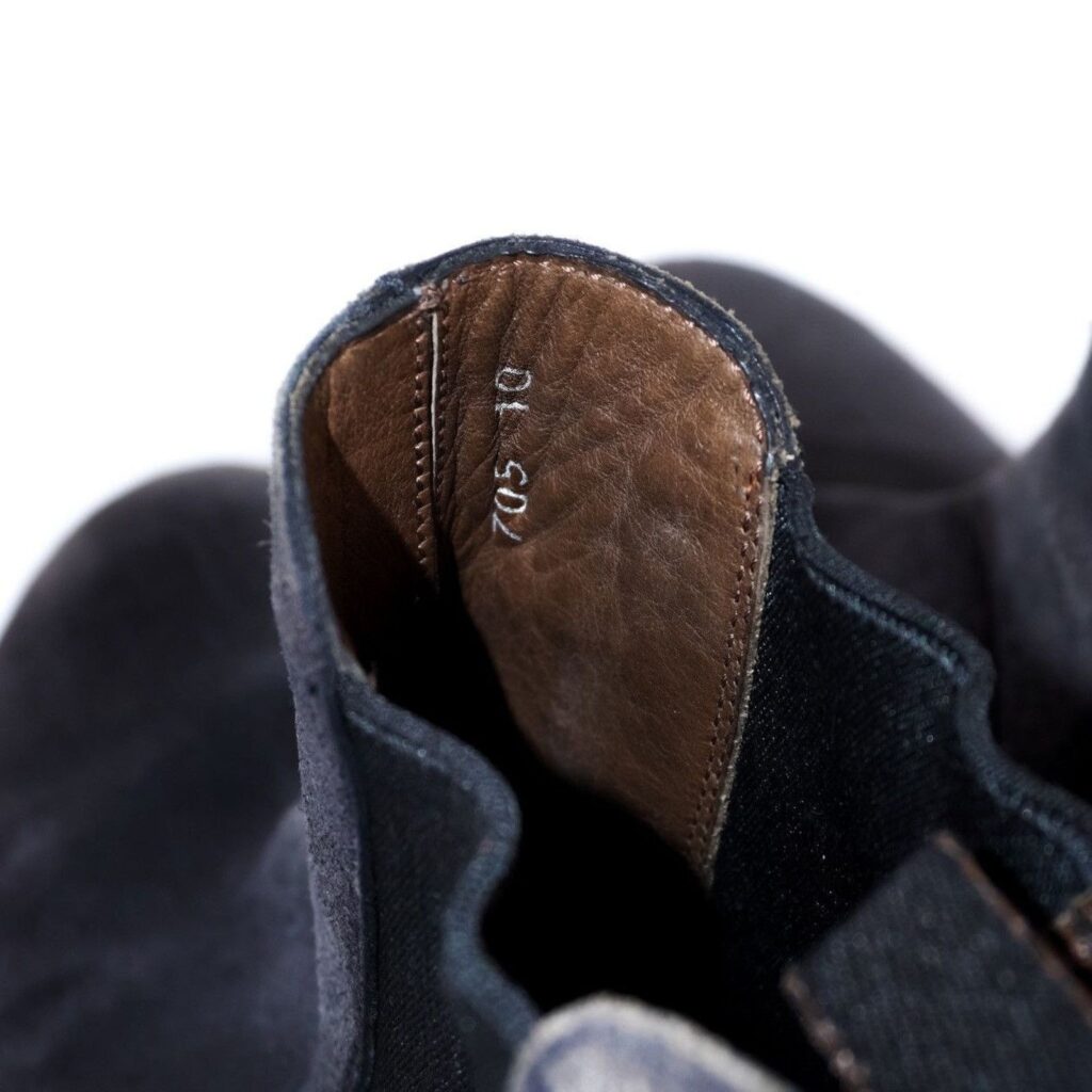 Vintage Jil Sander Waxed Finish Suede Leather Black Boots — photo 8