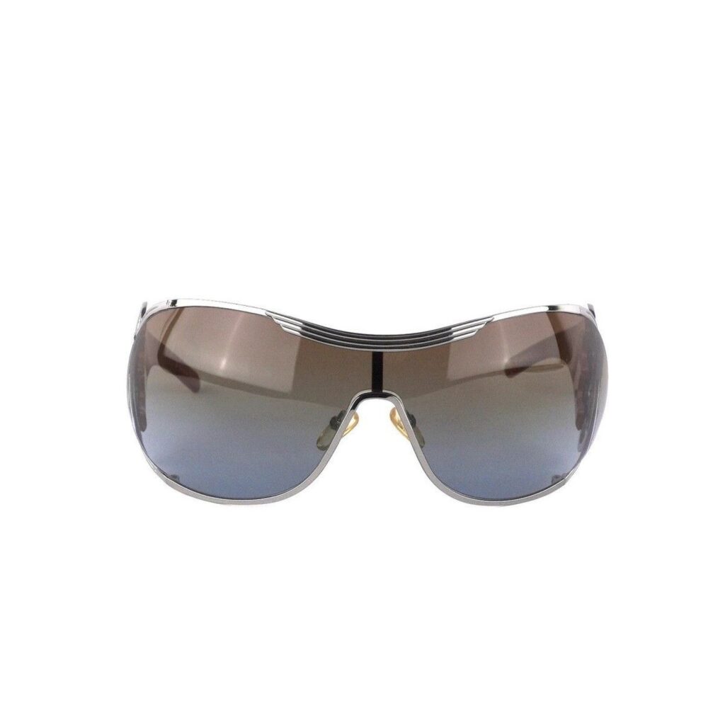 Vintage Christian Dior Diori Mask Shield Silver Sunglasses — photo 2