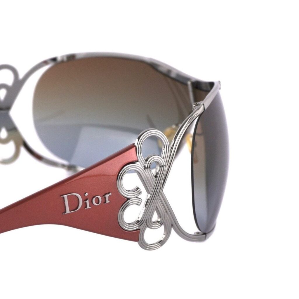 Vintage Christian Dior Diori Mask Shield Silver Sunglasses — photo 7