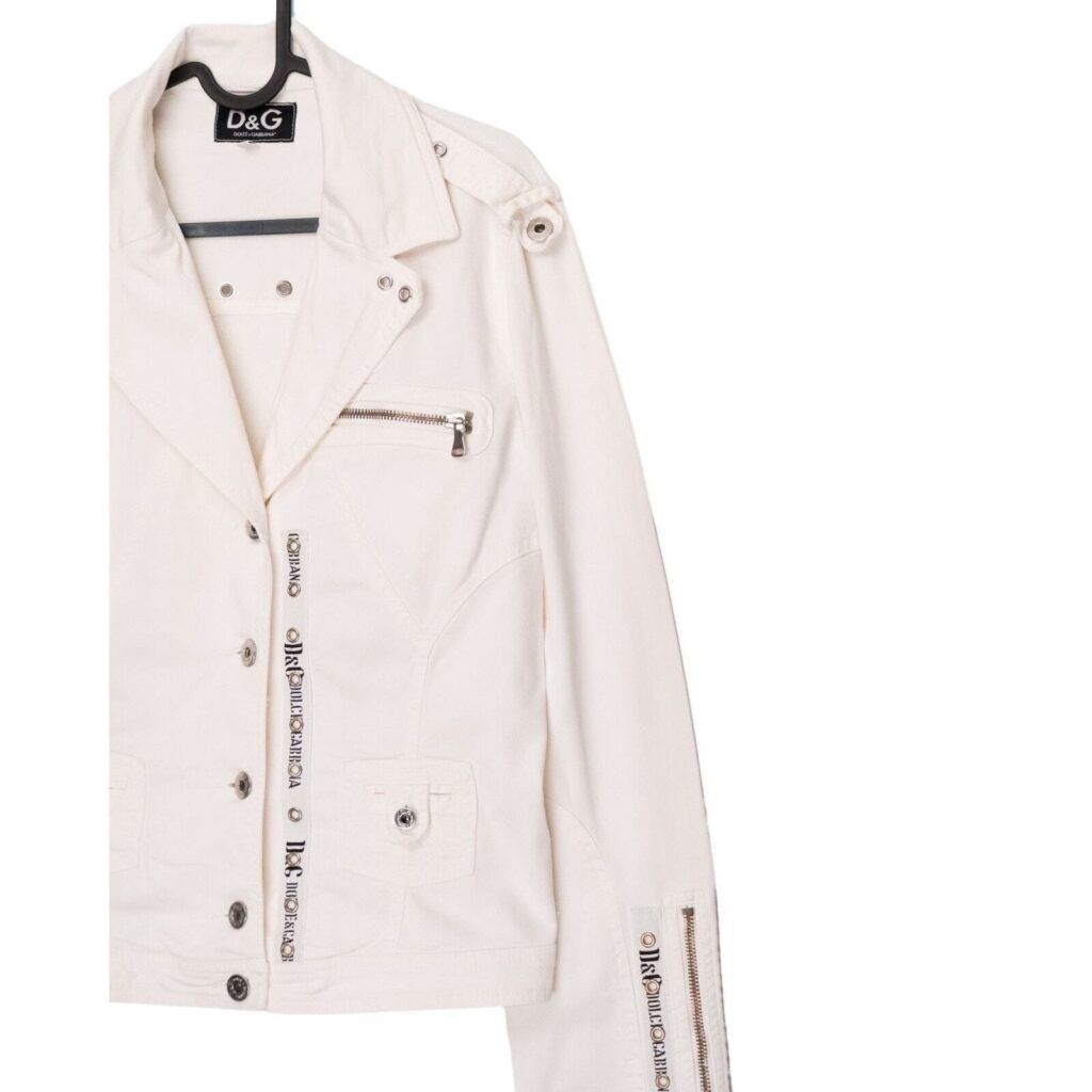 Dolce Gabbana 90’s Multi Zip Logo Eyelet Women’s Jacket — photo 3
