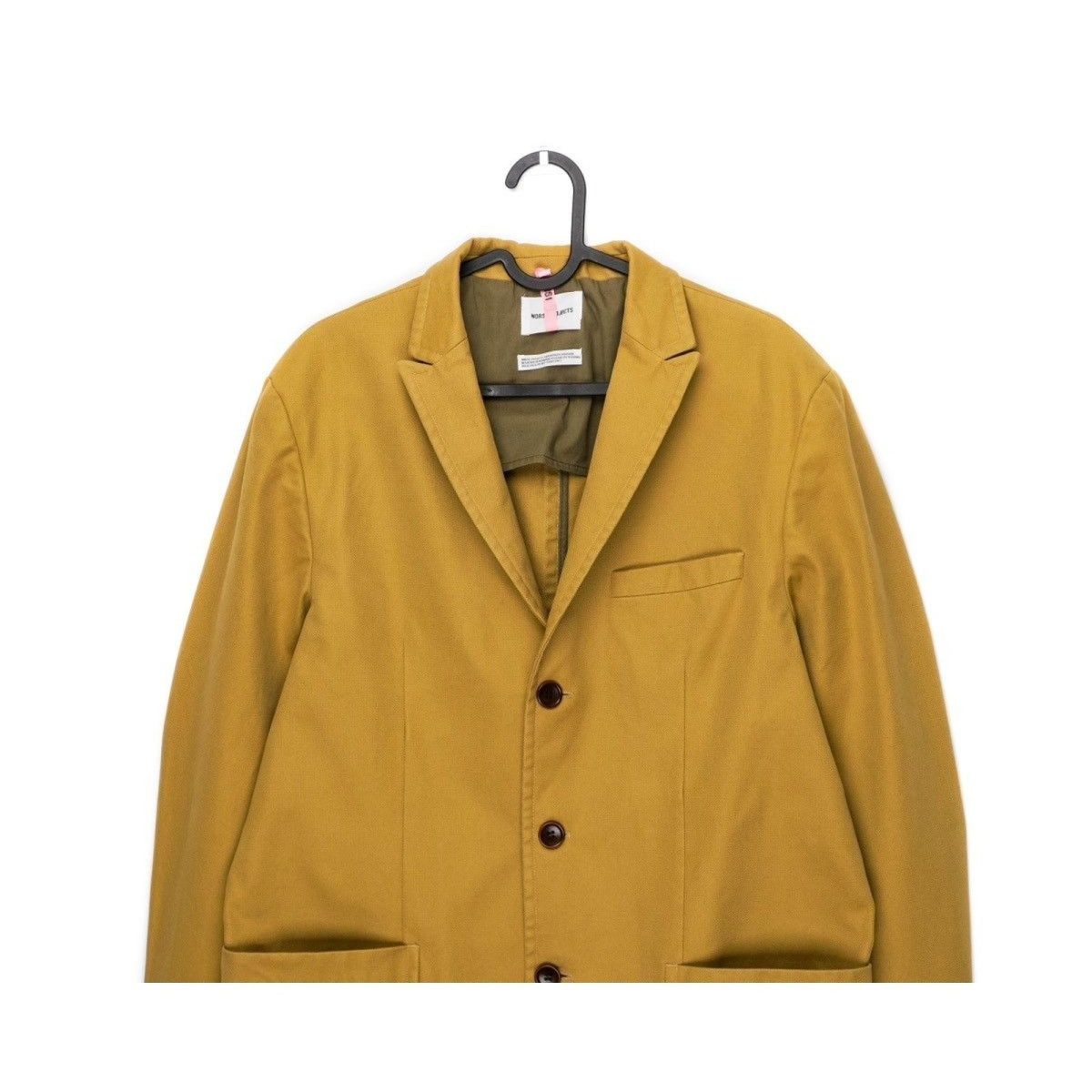 Norse Projects Agder Mustard Brown Thick Cotton Work Jacket — photo 2