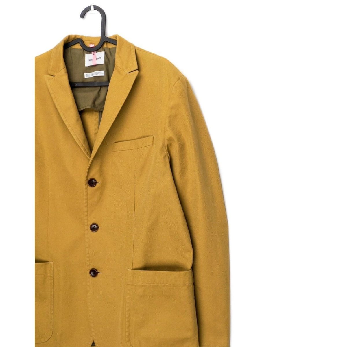 Norse Projects Agder Mustard Brown Thick Cotton Work Jacket — photo 3