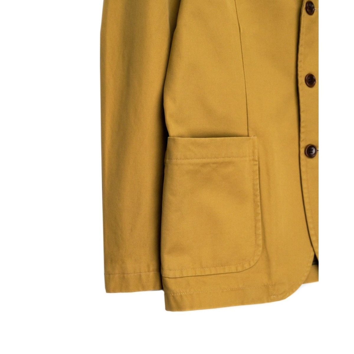 Norse Projects Agder Mustard Brown Thick Cotton Work Jacket — photo 4