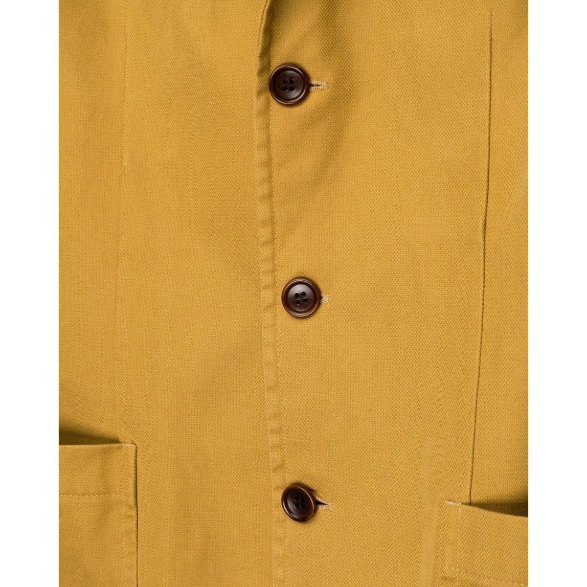 Norse Projects Agder Mustard Brown Thick Cotton Work Jacket — photo 5