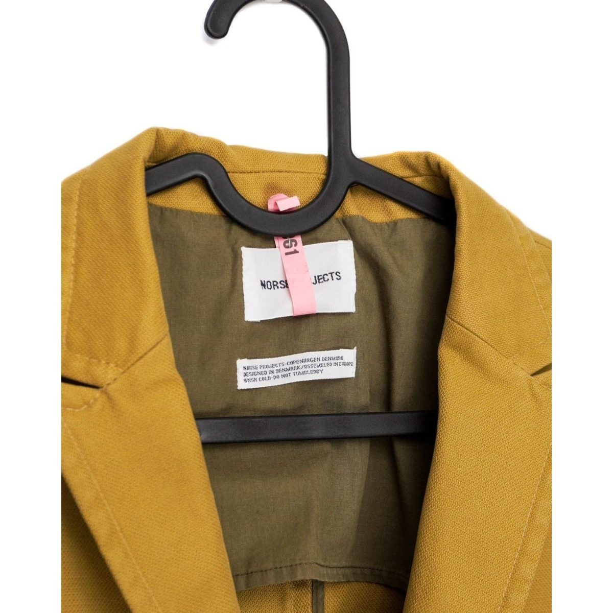Norse Projects Agder Mustard Brown Thick Cotton Work Jacket — photo 6