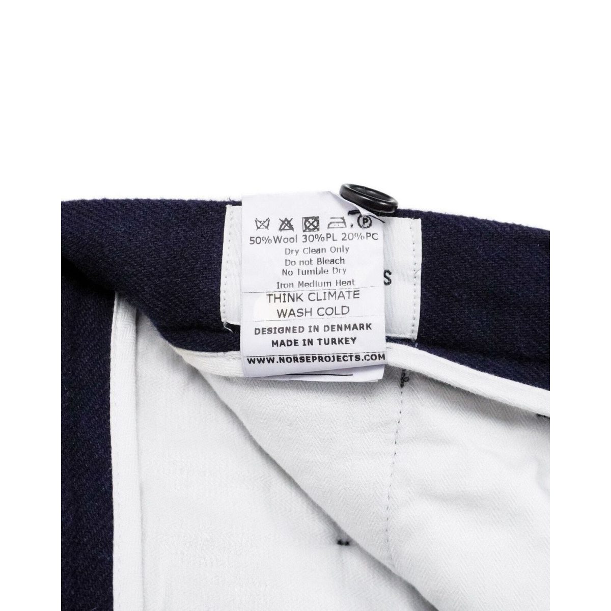 Norse Projects Lucas Lightweight Wool Navy Trousers Pants — photo 8