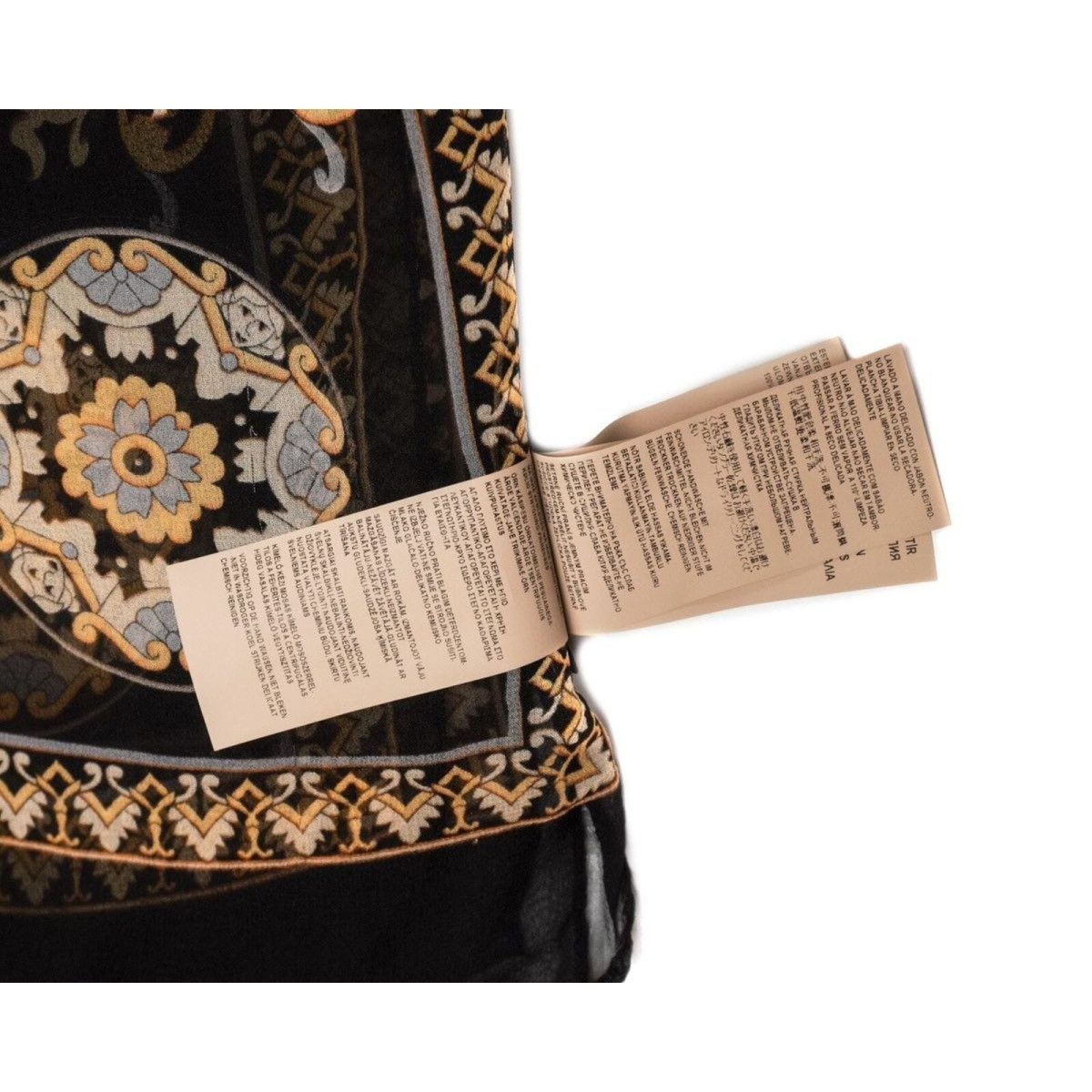 Versace Medusa Multicolor Baroque Printed Silk Shawl Scarf — photo 15