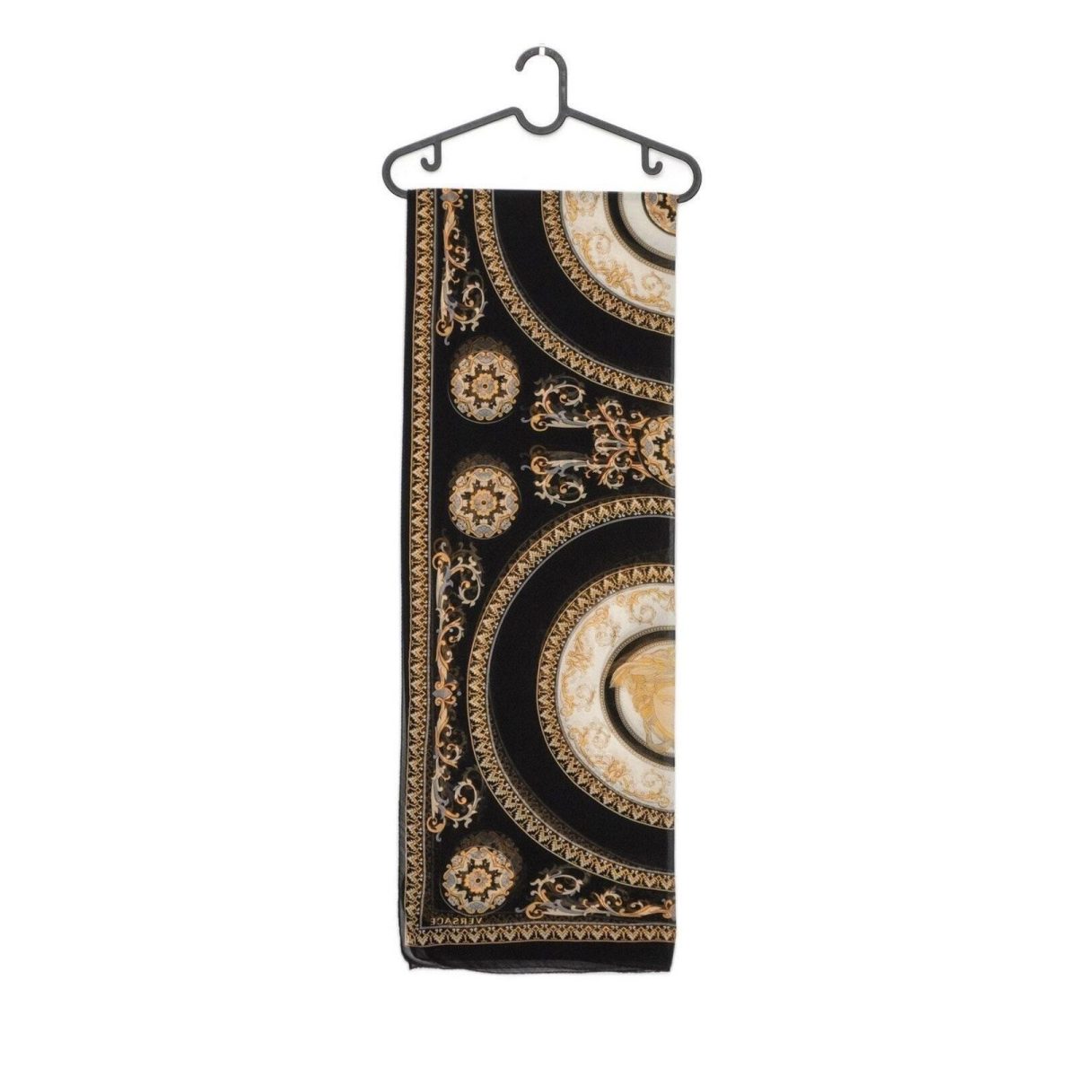 Versace Medusa Multicolor Baroque Printed Silk Shawl Scarf — photo 3