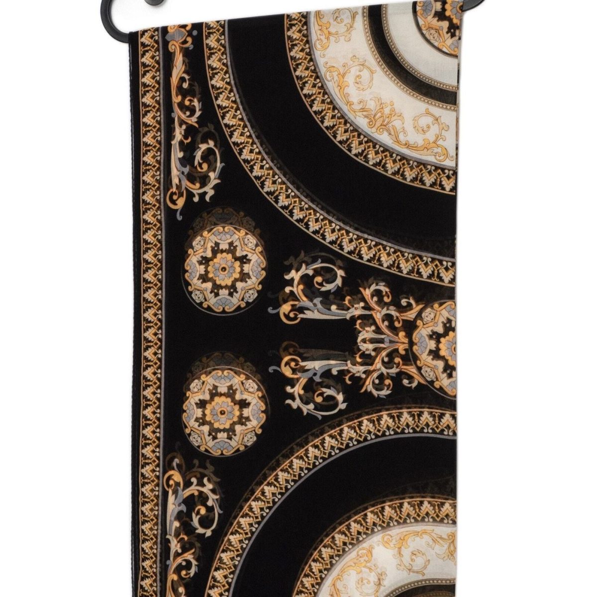 Versace Medusa Multicolor Baroque Printed Silk Shawl Scarf — photo 5