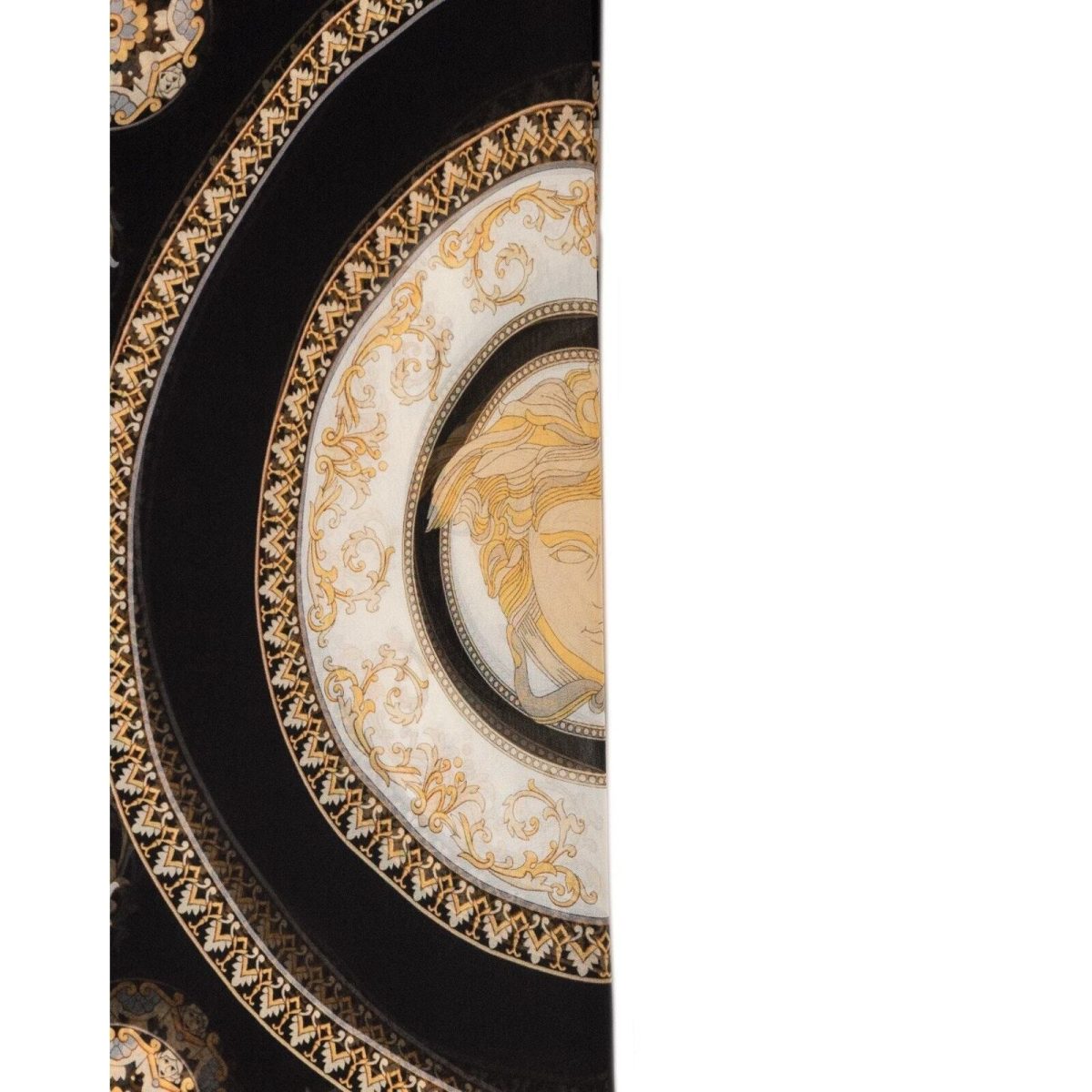 Versace Medusa Multicolor Baroque Printed Silk Shawl Scarf — photo 6