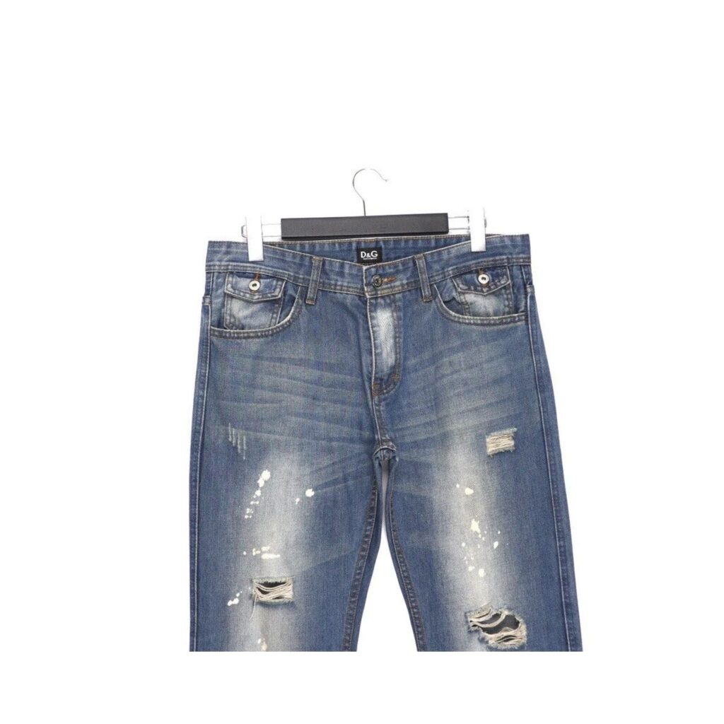 Vintage Dolce Gabbana Paint Splatter Distressed Pant Jeans — photo 2