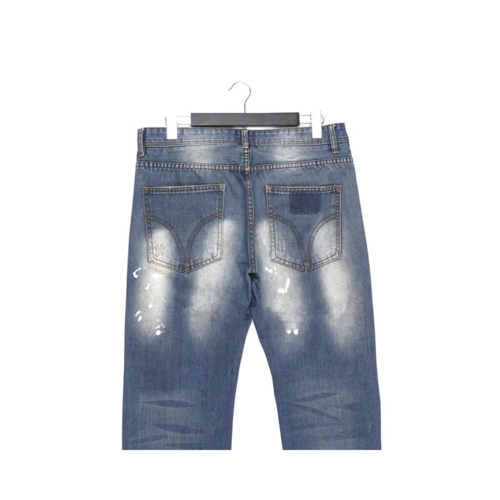 Vintage Dolce Gabbana Paint Splatter Distressed Pant Jeans — photo 5