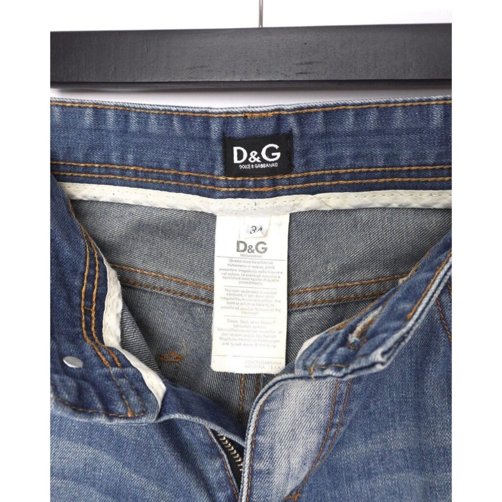 Vintage Dolce Gabbana Paint Splatter Distressed Pant Jeans — photo 8