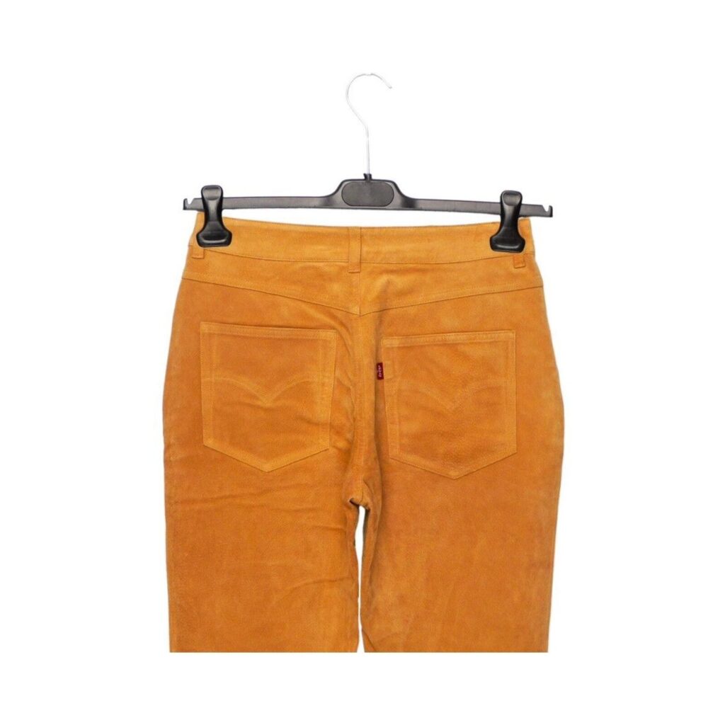 Vintage Levi’s Red Logo Real Suede Leather Bootcut Pants — photo 4