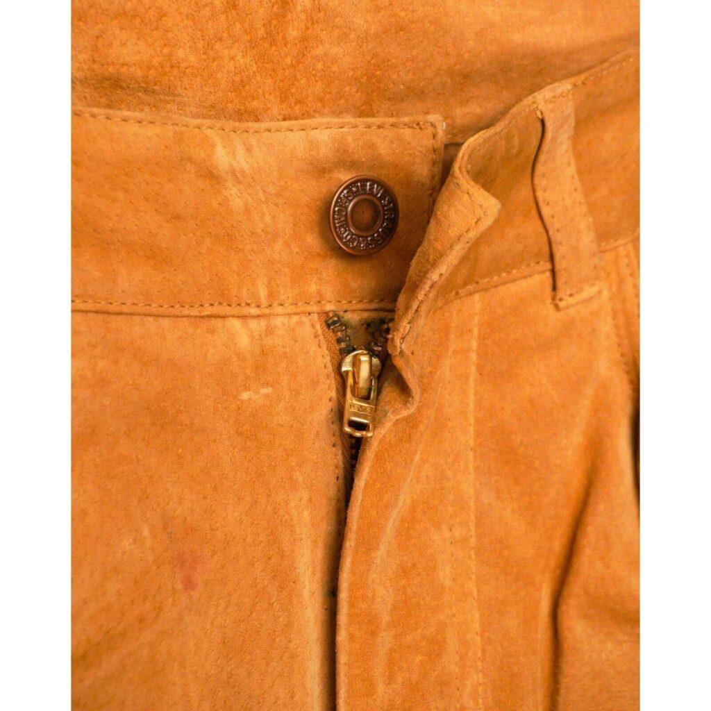 Vintage Levi’s Red Logo Real Suede Leather Bootcut Pants — photo 7